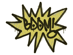 กราฟฟิตี้แบบปิดผนึก | BOOM (เหลืองลวดลาย)