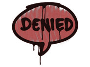 Denegado (rojo sangre) image