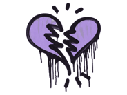 Grafite Lacrado | Coração Partido (Violeta violento) image