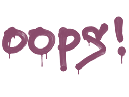Versiegeltes Graffito | Ups (Prinzessinpink)