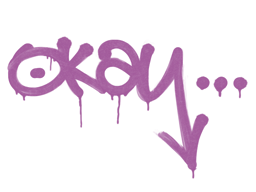 Sinetöity graffiti | OK (Singon vaaleanpunainen)