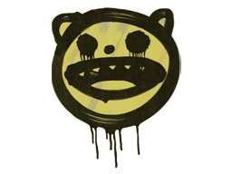Grafite Lacrado | Gato Feliz (Amarelo explosivo)