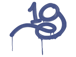 Grafiti precintado | 1G (azul SWAT)