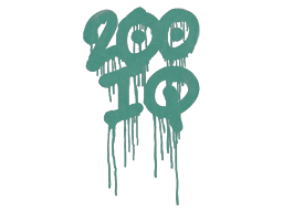 Graffito sigillato | 200 di QI (Verde rana)