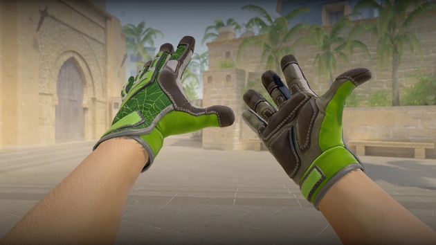 Preview image 2 of ★ Guantes de especialista | Telaraña esmeralda (Recién fabricado)