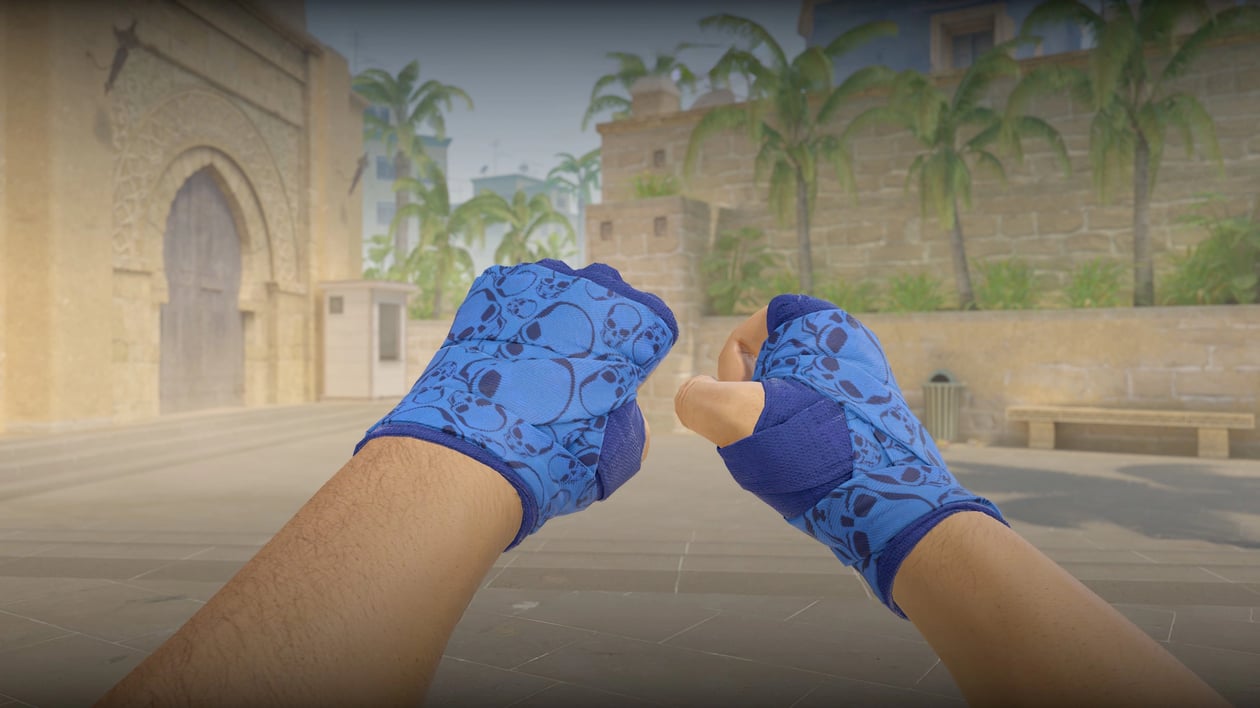 Preview image 4 of ★ Hand Wraps | Cobalt Skulls (Factory New)