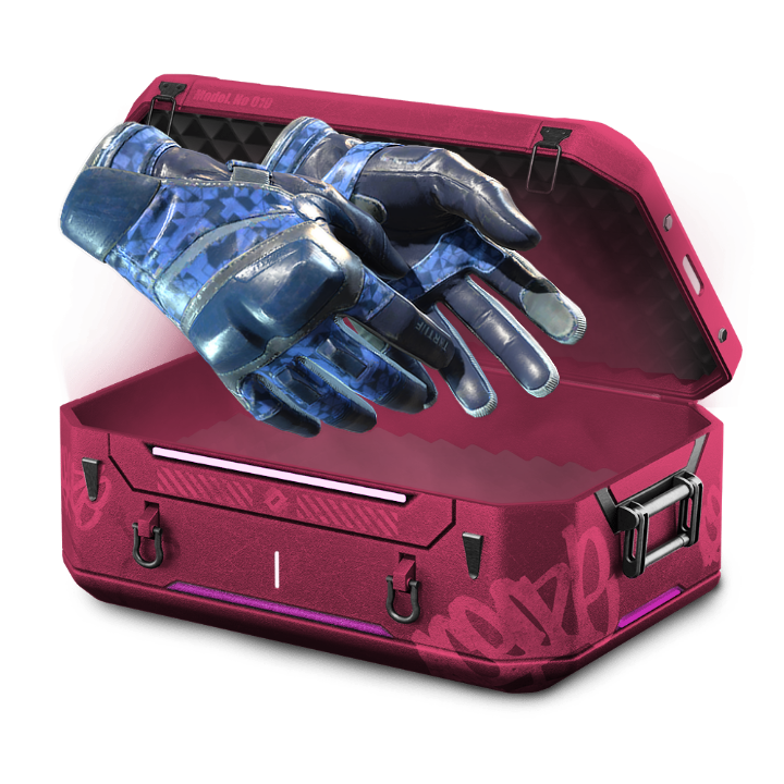 blue glove