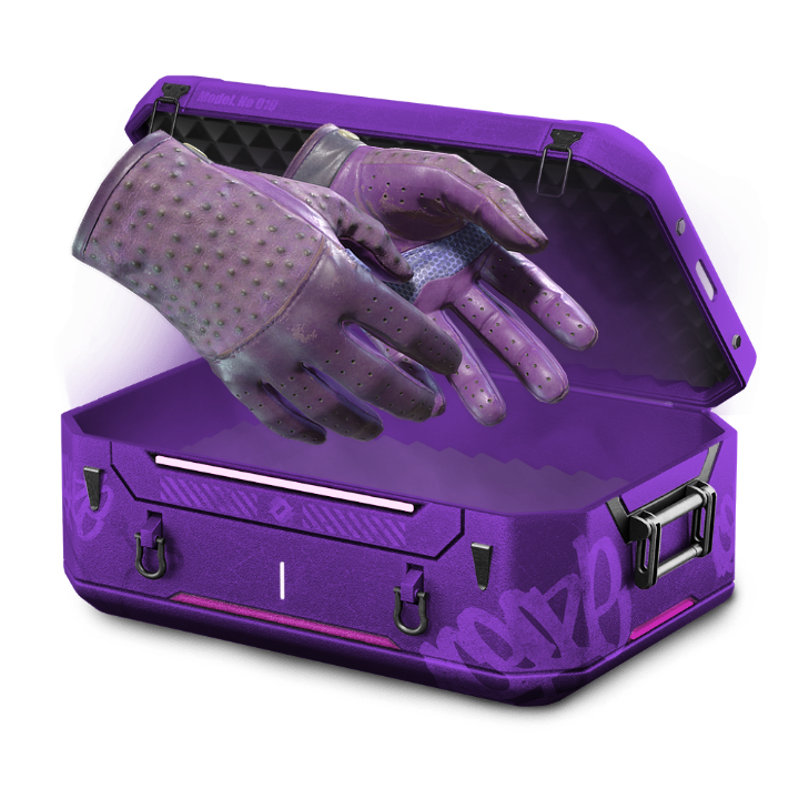 1% Purple Gloves