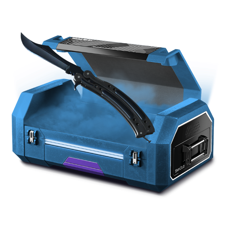50% blue knife