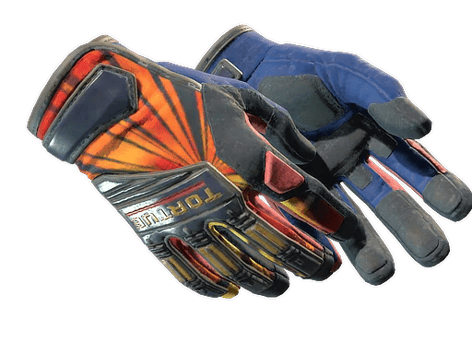 ★ Specialist Gloves | Sunburst (Well-Worn)