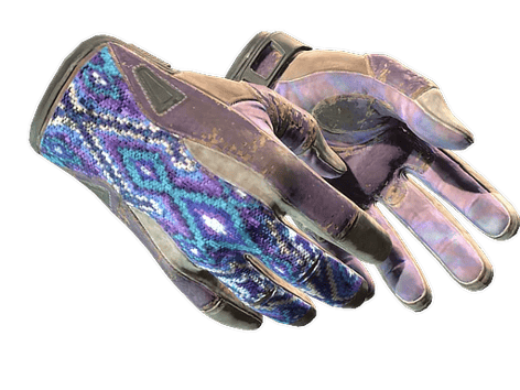 ★ Sport Gloves | Violet Beadwork (Battle-Scarred)