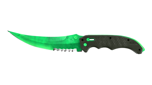 ★ Cuchillo plegable | Doppler gamma Esmeralda (Recién fabricado)