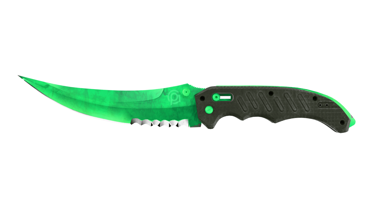 Preview image 1 of ★ Cuchillo plegable | Doppler gamma Esmeralda (Recién fabricado)