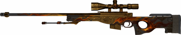 Lembrança AWP | Chama Soberana (Well-worn)