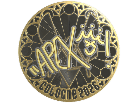 Sticker | apEX (Gold) | Cologne 2026