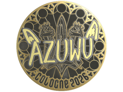 Sticker | AZUWU (Gold) | Cologne 2026