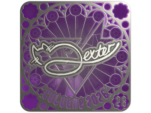 Pegatina | dexter (Foil, Ranked) | Cologne 2026