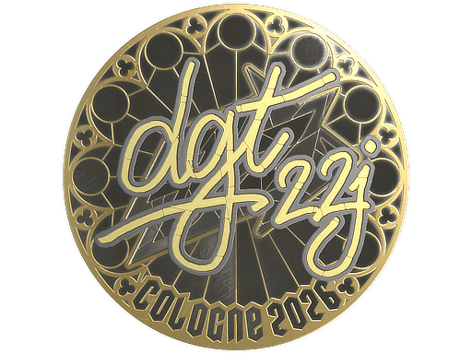 Aufkleber | dgt (Gold) | Köln 2026