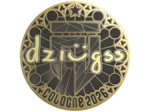 Sticker | dziugss (Gold) | Cologne 2026