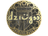 Sticker | dziugss (Gold) | Cologne 2026