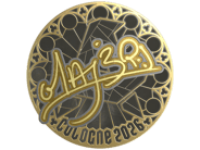 Sticker | MAJ3R (Gold) | Cologne 2026 Sticker | MAJ3R (Gold) | Cologne 2026 image