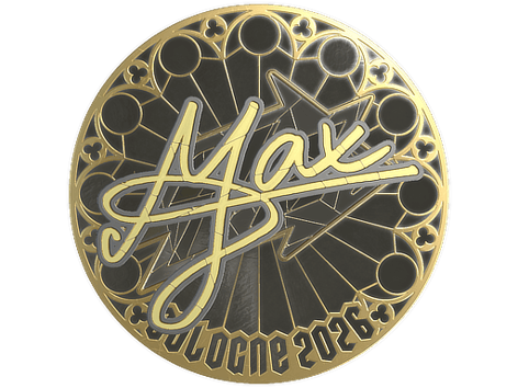 Pegatina | max (dorada) | Colonia 2026