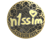 Sticker | n1ssim (Gold) | Cologne 2026 Sticker | n1ssim (Gold) | Cologne 2026 image