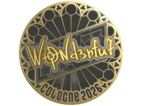Adesivo | w0nderful (Dourado) | Colônia 2026