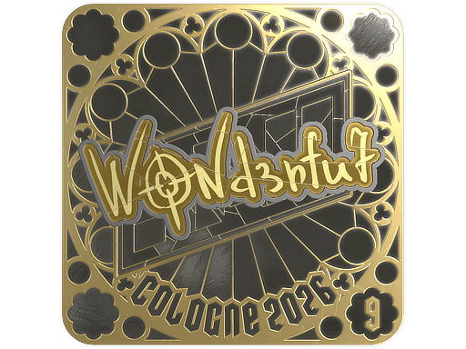 Aufkleber | w0nderful (Gold, Ranked) | Cologne 2026