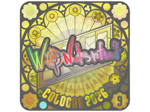 Sticker | w0nderful (Holo, Ranked) | Cologne 2026