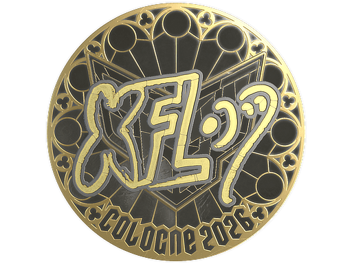 Aufkleber | xfl0ud (Gold) | Cologne 2026