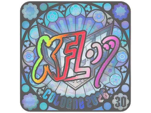 Pegatina | xfl0ud (Holo, Ranked) | Cologne 2026
