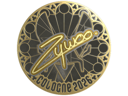 Autocolante | ZywOo (Gold) | Cologne 2026