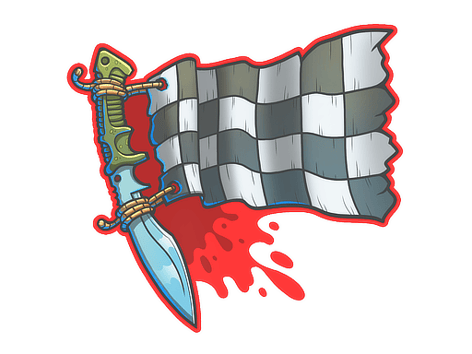 Sticker | Kukri à carreaux