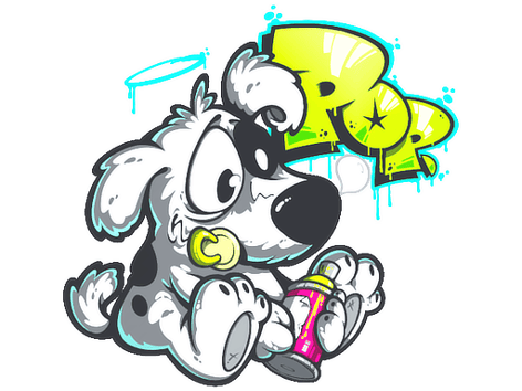 Pegatina | Perro Pop