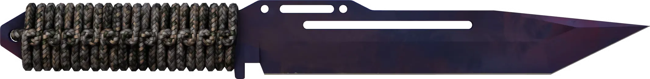 ★ Paraşüt Kordonu Saplı Bıçak | Doppler Black Pearl (Fabrikadan Yeni Çıkmış)