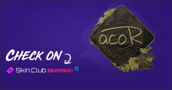 Sticker | acoR (Gold) | Rio 2022
