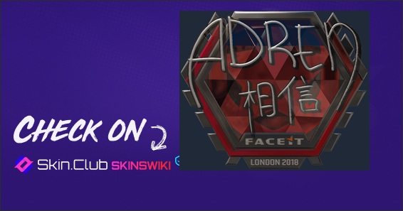 Sticker | AdreN (Foil) | London 2018 - Skins Wiki