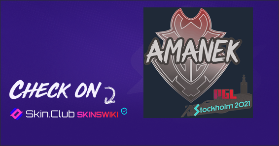 Sticker | AMANEK | Stockholm 2021 - Skins Wiki