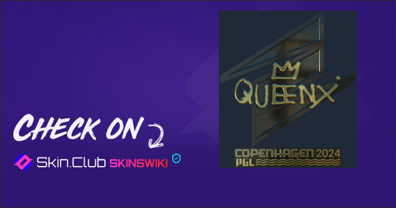 Sticker | Queenix (Gold) | Copenhagen 2024 - Skins Wiki