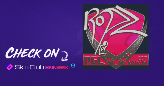 Sticker | ropz | Krakow 2017 - Skins Wiki