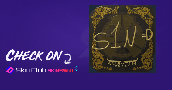 Sticker | s1n(금박) | 오스틴 2025