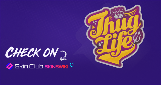 Thug Life Sticker Rapper Sticker | Thug Life - Skins Wiki