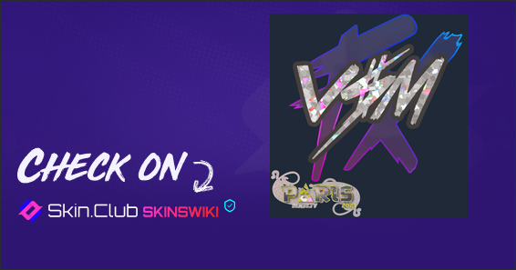 Sticker | v$m (Glitter) | Paris 2023 - Skins Wiki