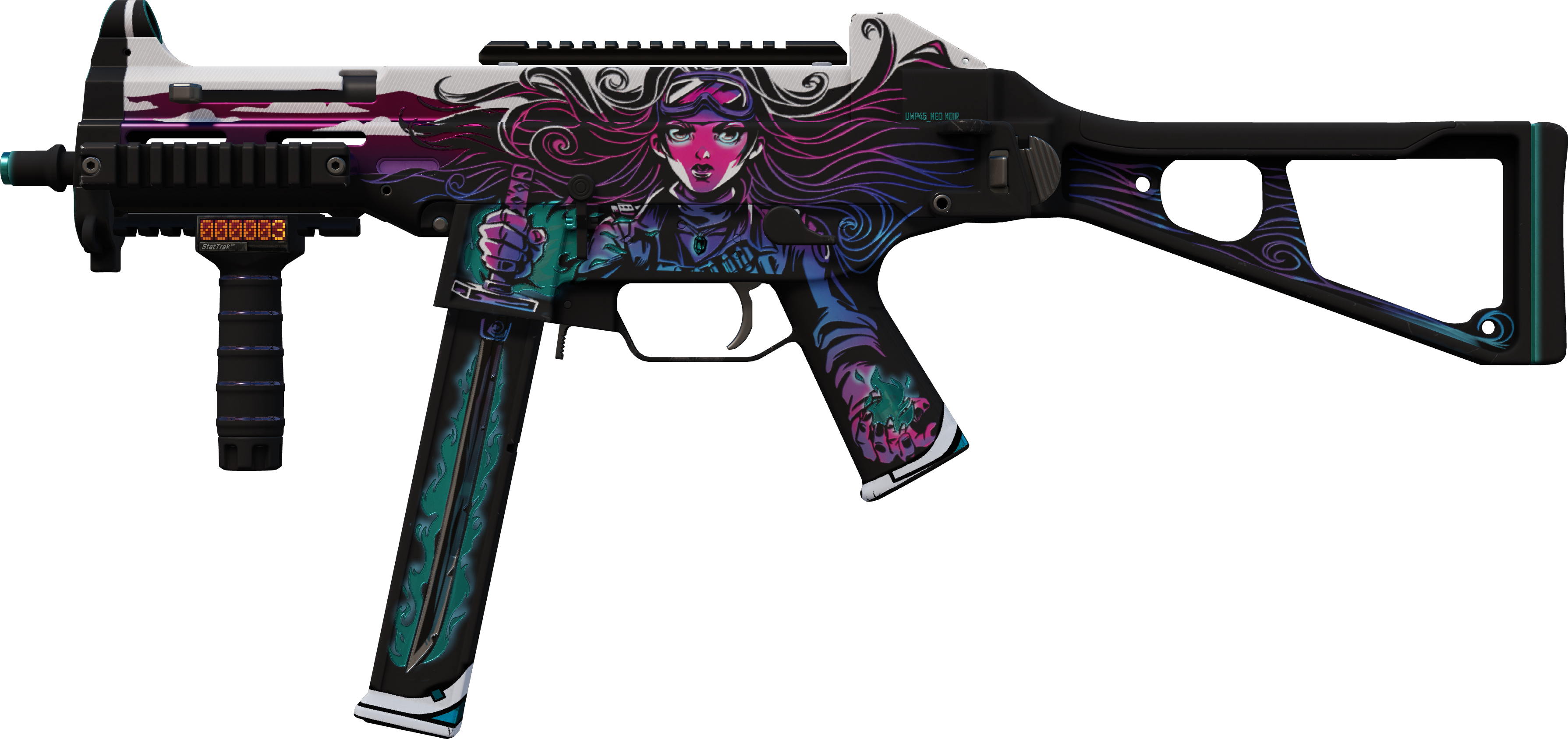 Preview image 1 of StatTrak™ UMP-45 | Neo-Noir (Suoraan tehtaalta)