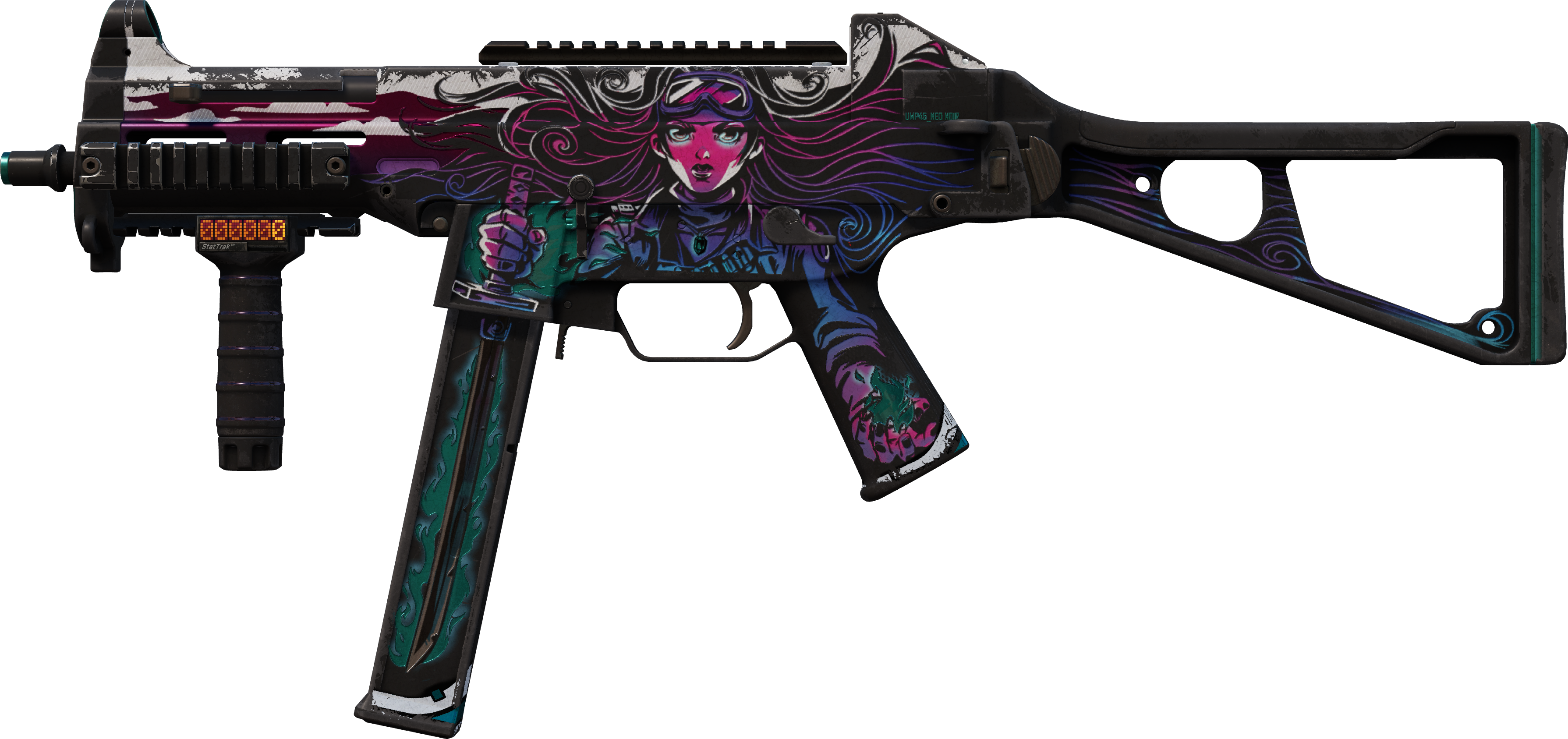 Preview image 1 of StatTrak™ UMP-45 | Neo-Noir (Well-Worn)