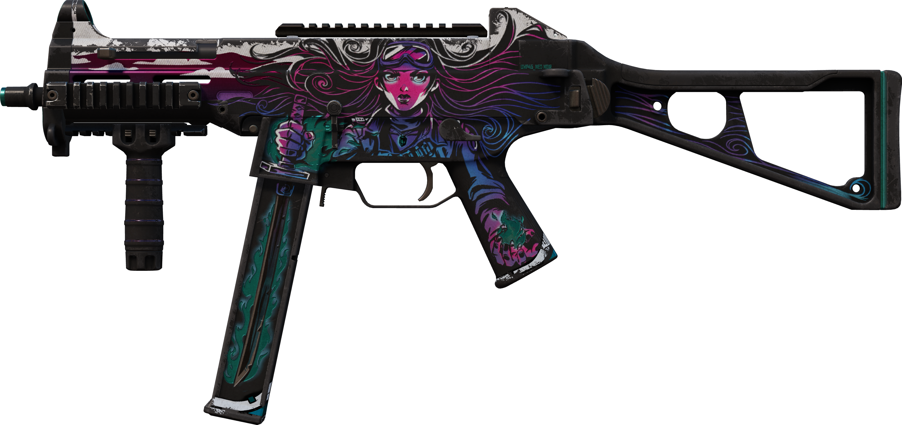 Preview image 2 of StatTrak™ UMP-45 | Neo-Noir (Well-Worn)
