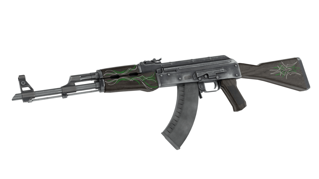 Preview image 2 of AK-47 | Zümrüt Çizgili (Fabrikadan Yeni Çıkmış)