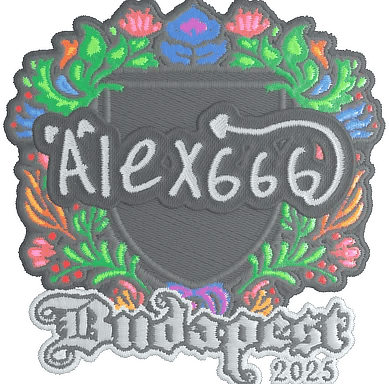 Sticker | alex666 (Embroidered) | Budapest 2025