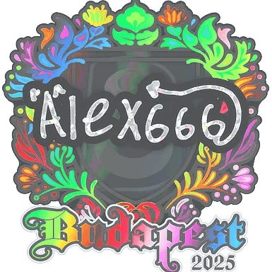 Sticker | alex666 (Holo) | Budapest 2025